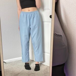 Alfred Dunner sky blue high waisted pants